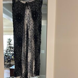 Black and White Patterned Pants